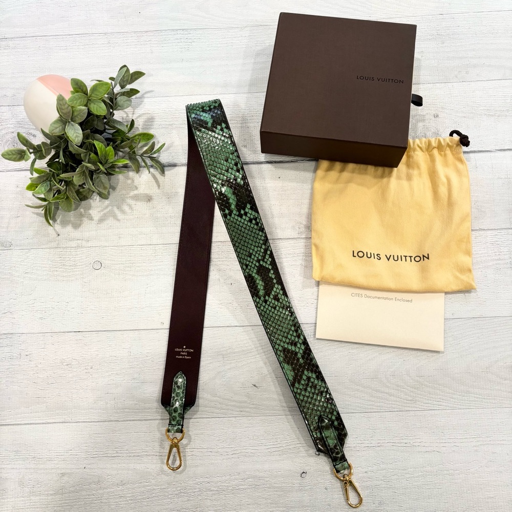 Louis Vuitton Rare Exotic Python Bandouliere Shoulder Strap